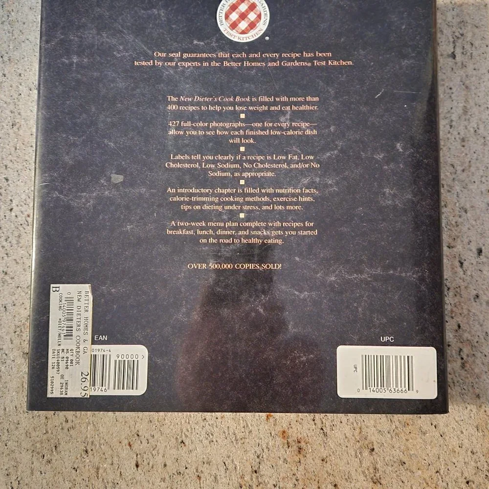 Better Homes and Gardens Dieter's Cookbook Hardcover